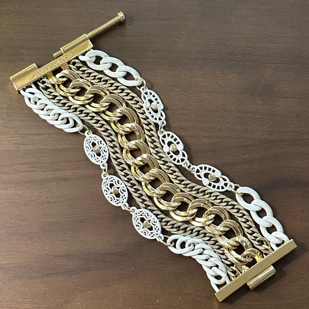 Juicy Couture Multi Strand Chain Statement Bracelet